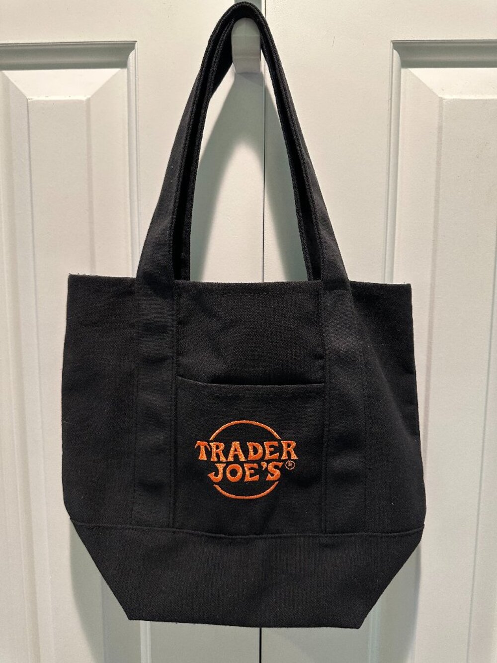 Trader Joe’s Trick-or-Treat Halloween Limited Edition Black Mini Canvas Tote Bag
